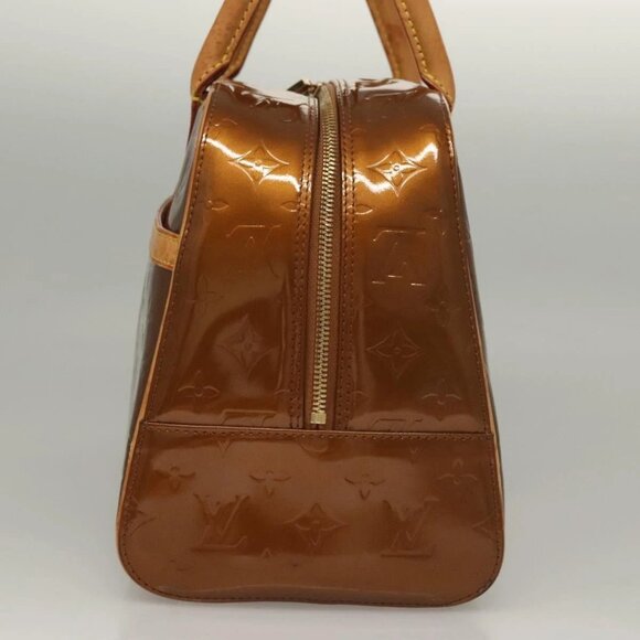 LOUIS VUITTON Monogram Vernis Tompkins Square Bag Bronze M91103 LV Auth 132209 - Picture 4 of 14